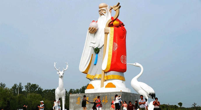 老壽星和仙鶴和鹿.gif 老壽星和仙鶴和鹿.gif